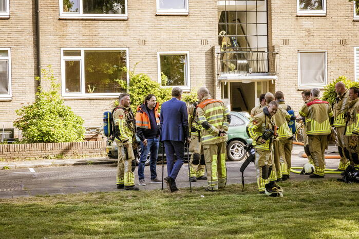 Felle brand in appartementencomplex
