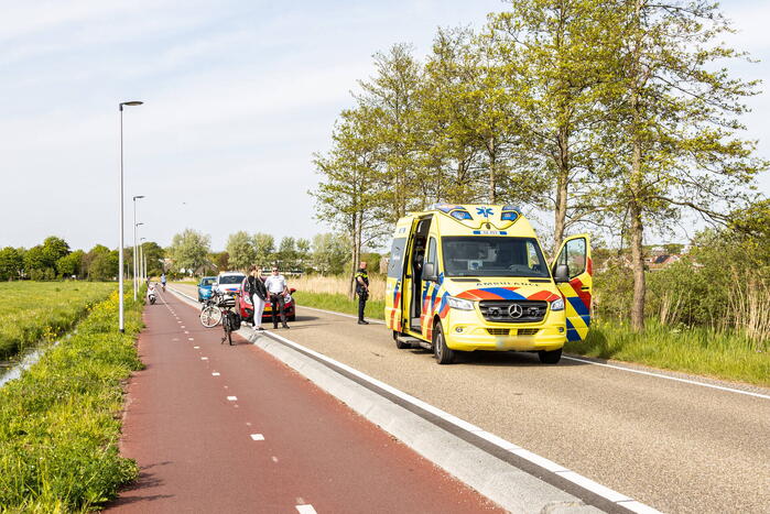 Fietser gewond na val