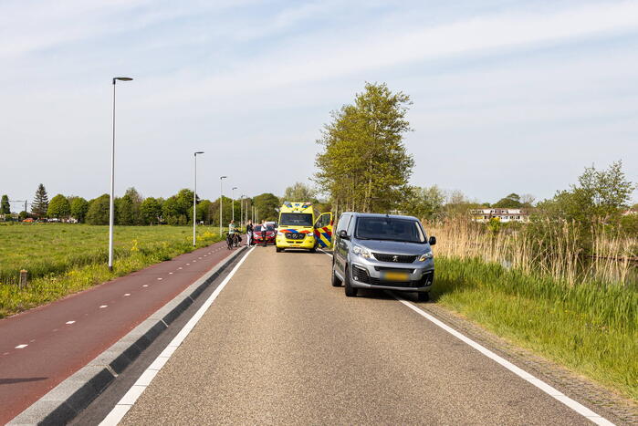 Fietser gewond na val