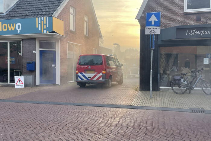 Veel rook bij brandweer oefening