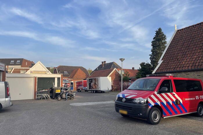 Veel rook bij brandweer oefening