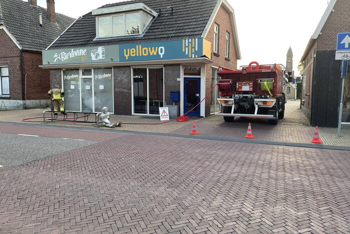 Veel rook bij brandweer oefening