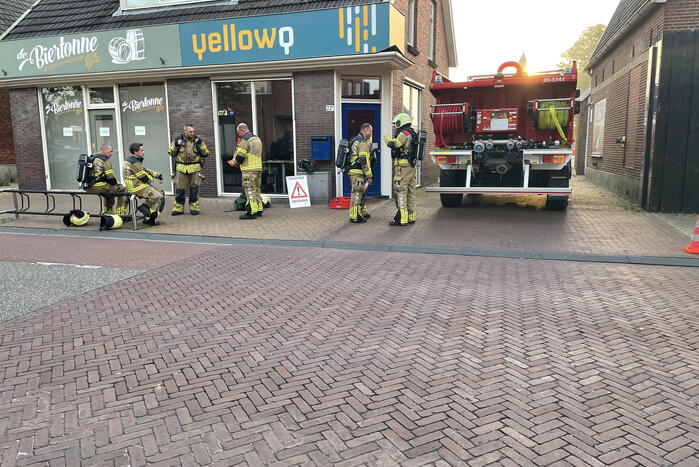 Veel rook bij brandweer oefening