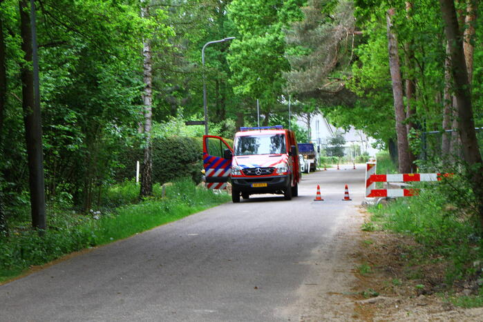 Gasleiding geknapt bij graafwerkzaamheden