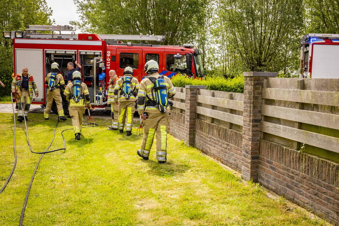 Brand op boerenland snel onder controle