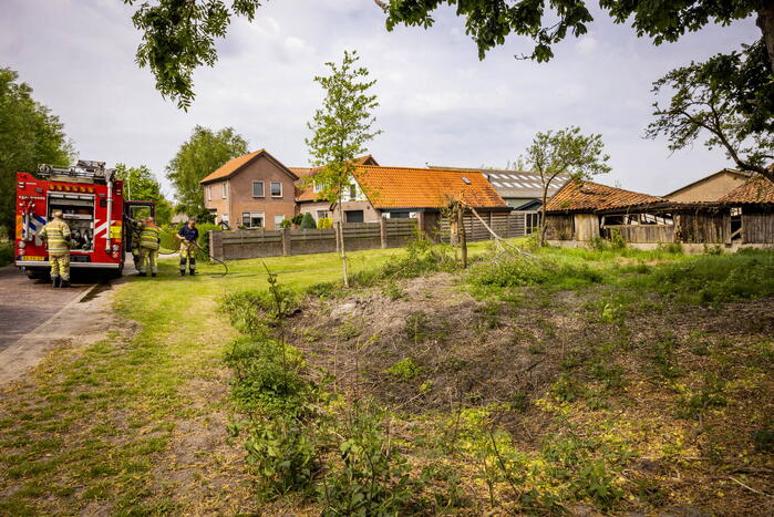 Brand op boerenland snel onder controle