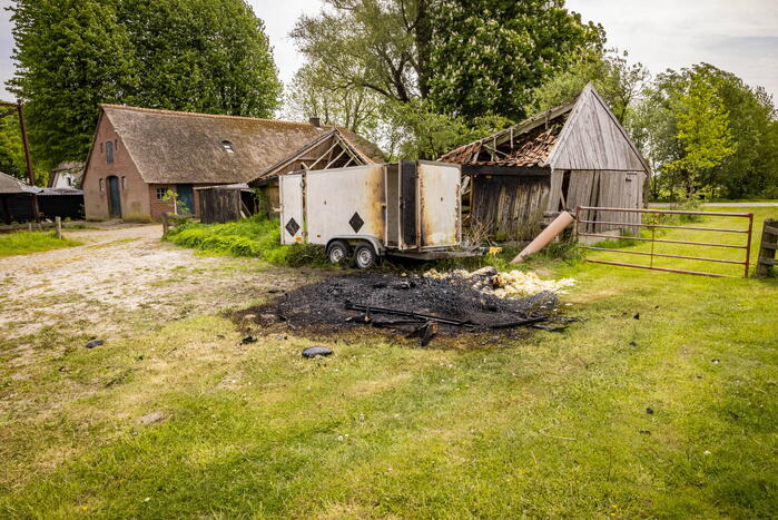 Brand op boerenland snel onder controle