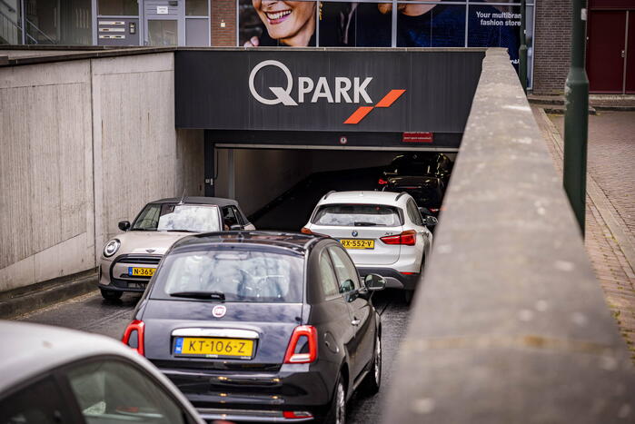 Q-Park parkeergarage dicht na brandmelding