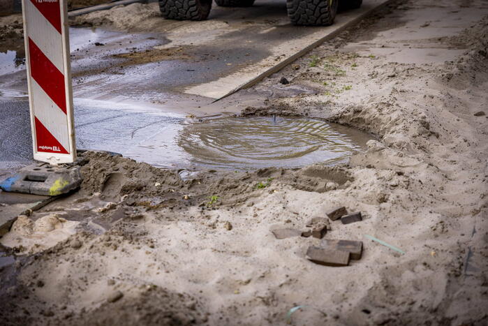 Waterlekkage op bouwterrein Laak-Zuid