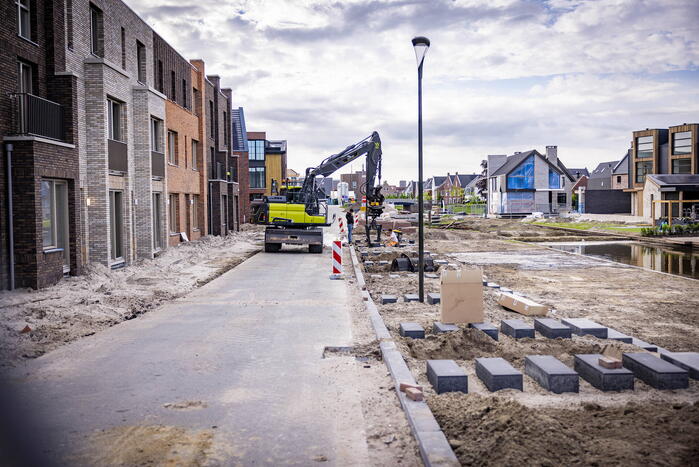 Waterlekkage op bouwterrein Laak-Zuid