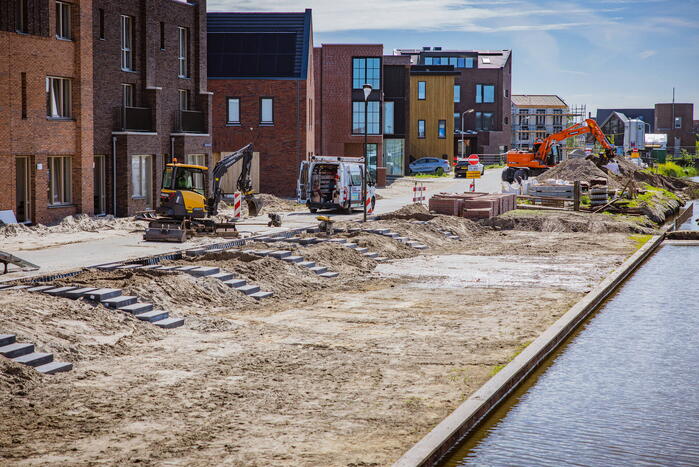 Waterlekkage op bouwterrein Laak-Zuid