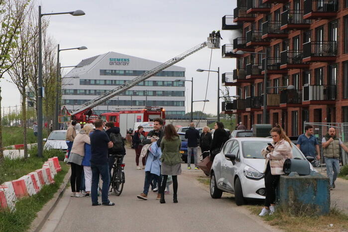 Grote schade na brand op balkon