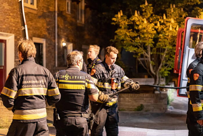 Vrachtwagen volledig uitgebrand