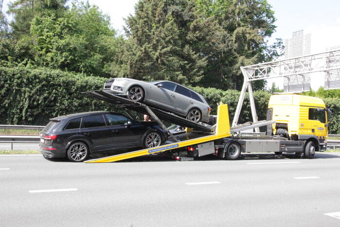 Vijf auto's betrokken bij kettingbotsing op snelweg