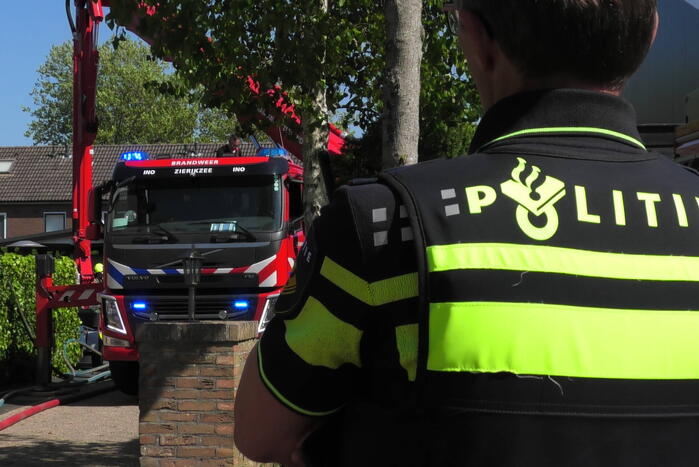 Brand in dak van woning door zonnepanelen