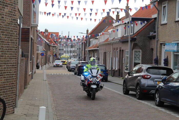 Traumahelikopter landt voor Andreaskerk