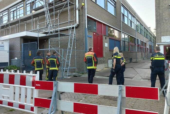 Gaslekkage ontstaan op bedrijventerrein