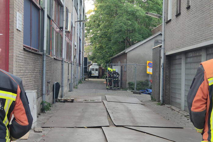 Gaslekkage ontstaan op bedrijventerrein