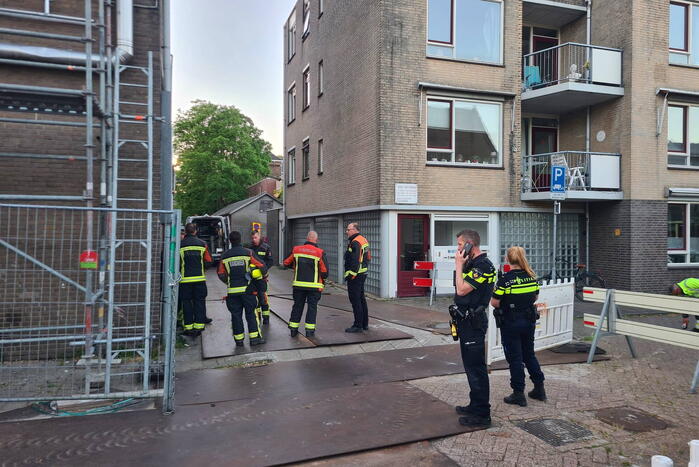 Gaslekkage ontstaan op bedrijventerrein