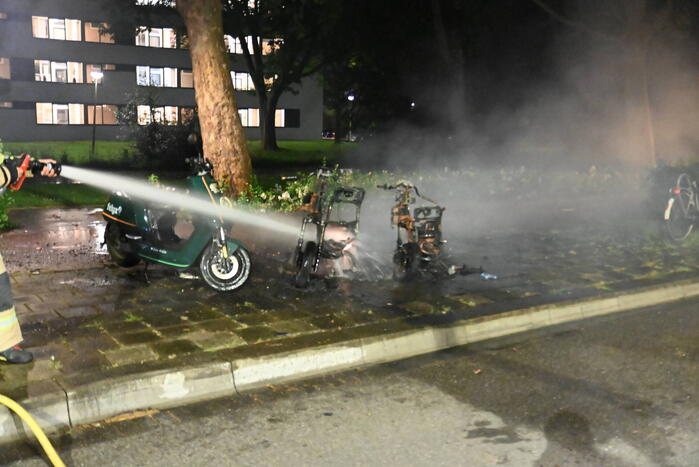 Felyx deelscooters verwoest vanwege brand