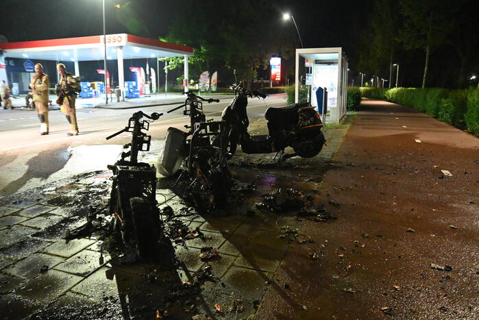Felyx deelscooters verwoest vanwege brand