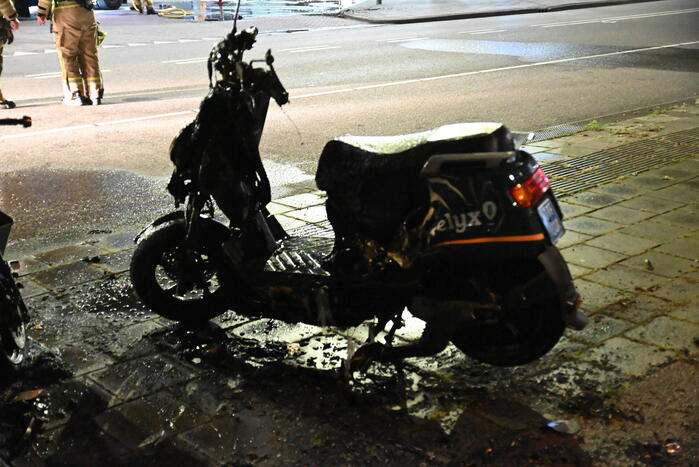 Felyx deelscooters verwoest vanwege brand