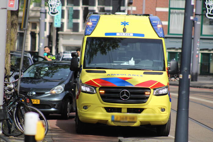 Scooterrijder gewond aan been na val