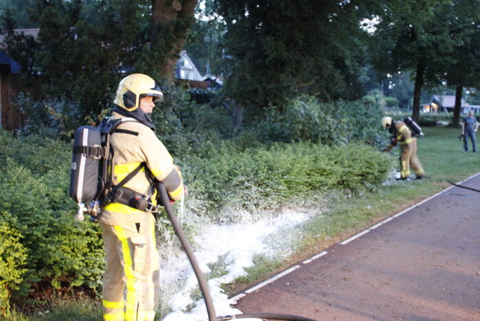 Scooter brandt volledig uit