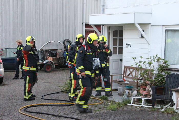 Brand in keuken van woning