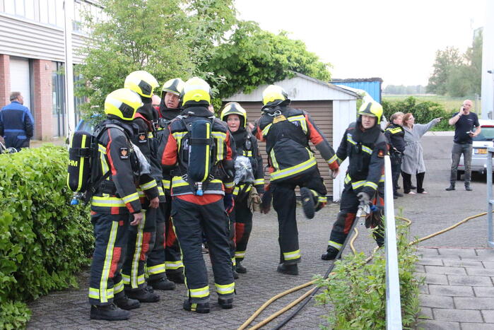 Brand in keuken van woning