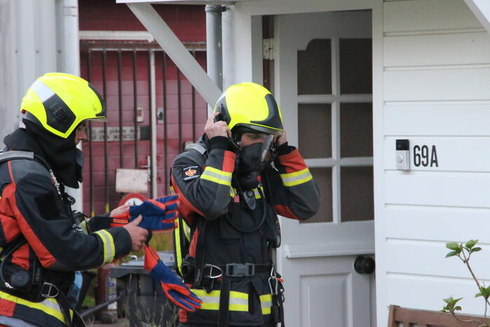 Brand in keuken van woning