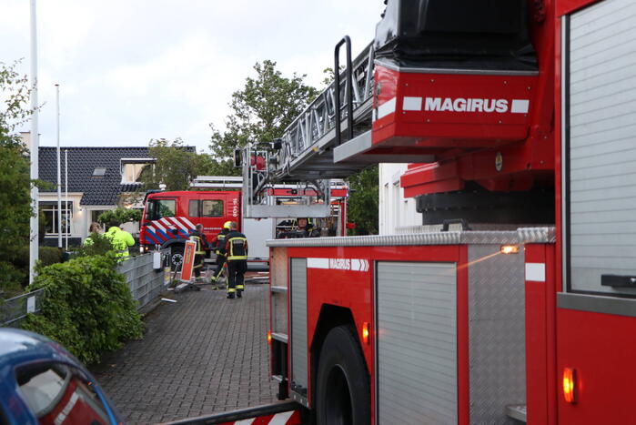 Brand in keuken van woning
