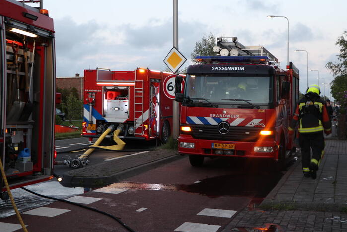 Brand in keuken van woning