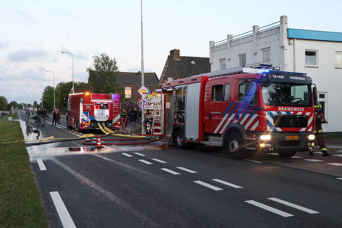 Brand in keuken van woning