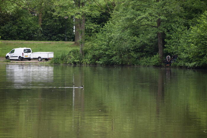 Vijver ziekenhuis Gelderse Vallei wordt voorzien van lucht