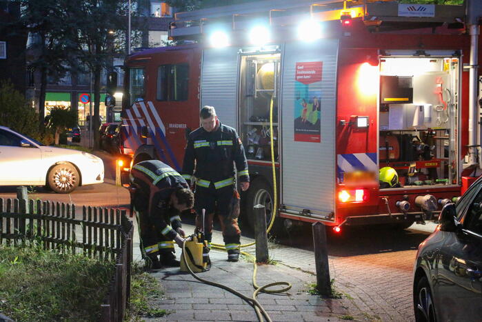 Brandstoflekkage bij geparkeerde auto