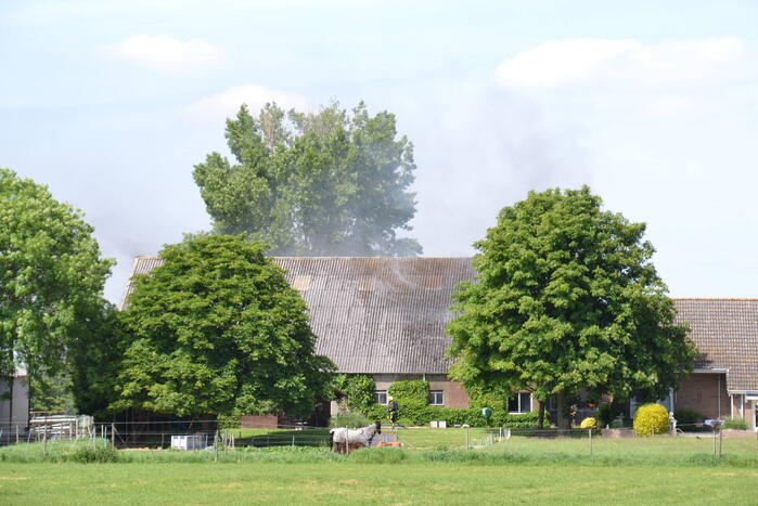 Grote brand in boerenschuur
