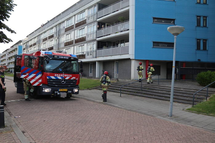 Pan op het vuur zorgt voor rookontwikkeling