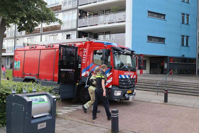 Pan op het vuur zorgt voor rookontwikkeling