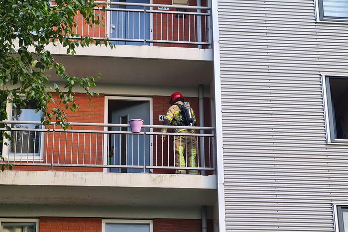 Pan op het vuur zorgt voor rookontwikkeling