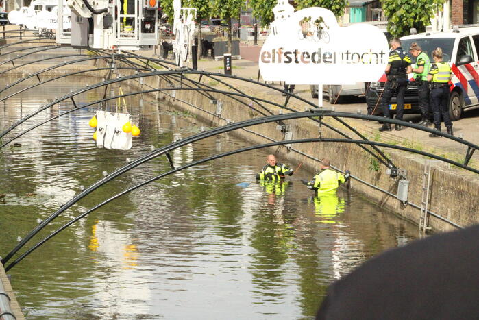 Overleden persoon in stadsgracht aangetroffen