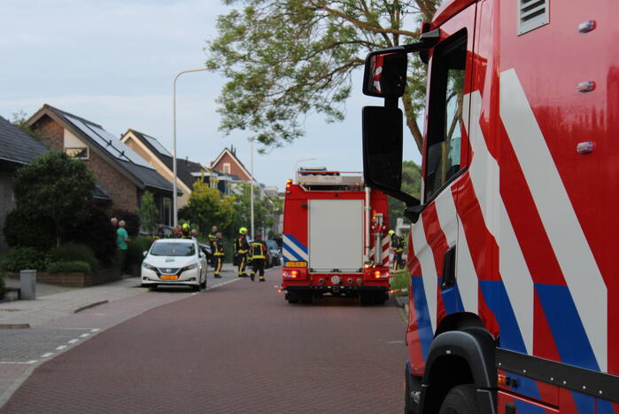 Hevige brand in elektrische auto