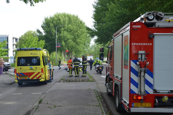 Flinke klapper na botsing op kruising