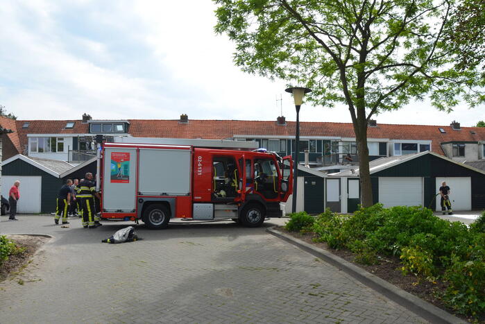 Brand in opslagloods snel geblust