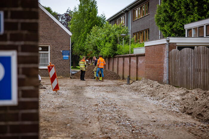 Gasleiding geraakt bij graafwerkzaamheden Woonzorgcentrum Monsigneur Blom - Sint Jozef