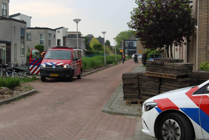 Gasleiding geraakt bij werkzaamheden