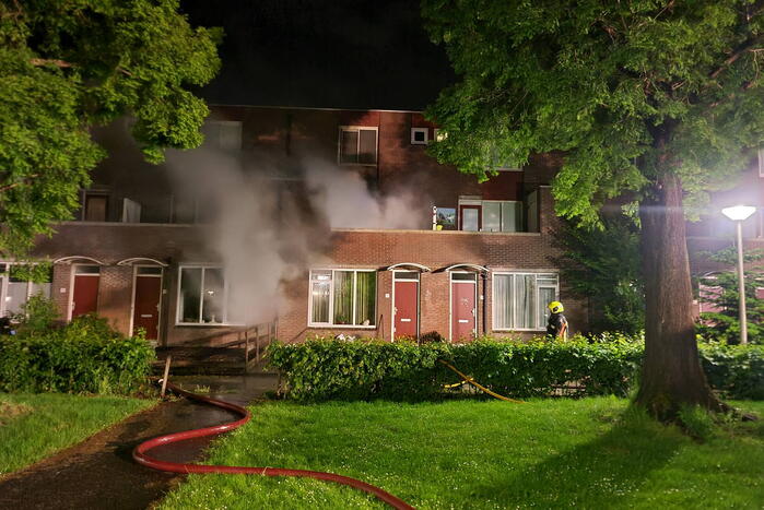 Meerdere woningen ontruimd vanwege brand