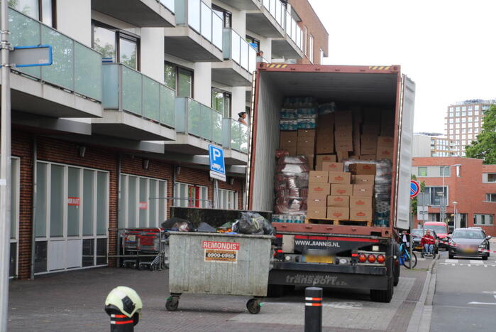 Straat afgezet vanwege incident met vrachtwagen