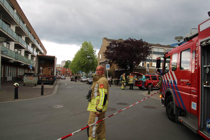 Straat afgezet vanwege incident met vrachtwagen