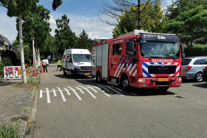 Opnieuw gasleiding geraakt bij graafwerkzaamheden